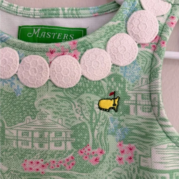 Masters Kids Green and Pink Dress - Picture 2 of 3